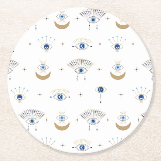 Evil Eye Paper Untersetzer (Vorderseite)