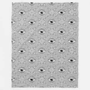 Evil Eye Pattern Fleecedecke