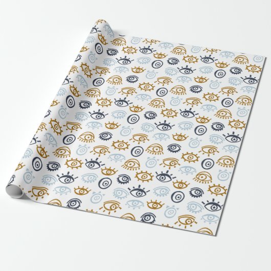 Evil Eye Pattern Geschenkpapier (Ungerollt)