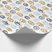 Evil Eye Pattern Geschenkpapier (Ecke)