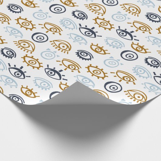 Evil Eye Pattern Geschenkpapier (Ecke)