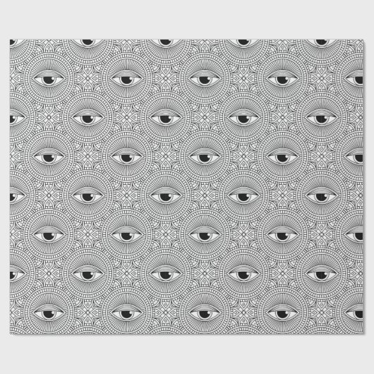 Evil Eye Pattern Geschenkpapier (Flach)