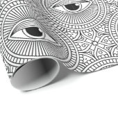 Evil Eye Pattern Geschenkpapier (Rolleneckpunkt)
