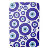 Evil Eye Pattern, Greek Eye, Turkish Eye, Nazar Badematte (Vorderseite Vertikal)