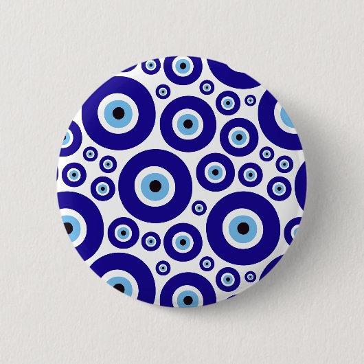 Evil Eye Pattern, Greek Eye, Turkish Eye, Nazar Button (Vorderseite)