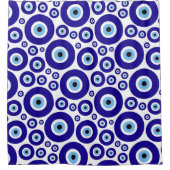 Evil Eye Pattern, Greek Eye, Turkish Eye, Nazar Duschvorhang (Vorderseite)