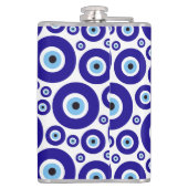 Evil Eye Pattern, Greek Eye, Turkish Eye, Nazar Flachmann (Rückseite)