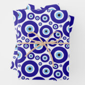 Evil Eye Pattern, Greek Eye, Turkish Eye, Nazar Geschenkpapier Set (Beispiel)