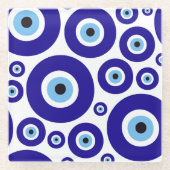 Evil Eye Pattern, Greek Eye, Turkish Eye, Nazar Glasuntersetzer (Vorderseite)
