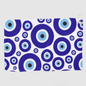 Evil Eye Pattern, Greek Eye, Turkish Eye, Nazar Golfhandtuch (Horizontal)