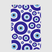 Evil Eye Pattern, Greek Eye, Turkish Eye, Nazar Golfhandtuch (Vorderseite)