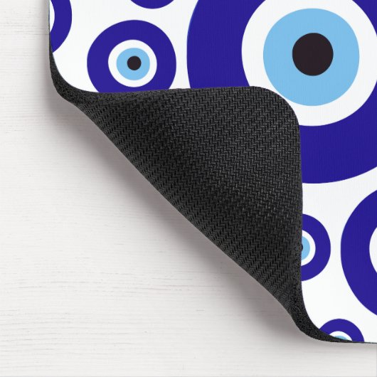 Evil Eye Pattern, Greek Eye, Turkish Eye, Nazar Mousepad (Ecke)