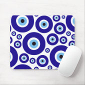 Evil Eye Pattern, Greek Eye, Turkish Eye, Nazar Mousepad (Mit Mouse)
