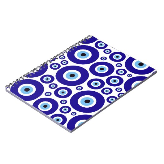 Evil Eye Pattern, Greek Eye, Turkish Eye, Nazar Notizblock (Linke Seite)