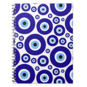 Evil Eye Pattern, Greek Eye, Turkish Eye, Nazar Notizblock (Vorderseite)