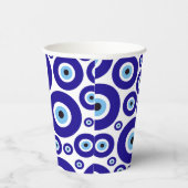 Evil Eye Pattern, Greek Eye, Turkish Eye, Nazar Pappbecher (Rechts)