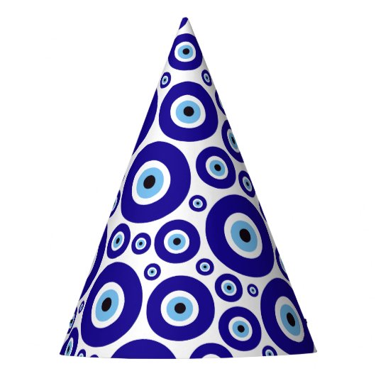 Evil Eye Pattern, Greek Eye, Turkish Eye, Nazar Partyhütchen (Vorderseite)