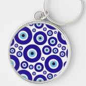 Evil Eye Pattern, Greek Eye, Turkish Eye, Nazar Schlüsselanhänger (Vorne)