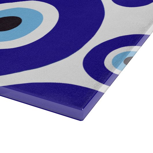 Evil Eye Pattern, Greek Eye, Turkish Eye, Nazar Schneidebrett (Ecke)