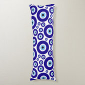 Evil Eye Pattern, Greek Eye, Turkish Eye, Nazar Seitenschläferkissen (Vorderseite Vertikal)