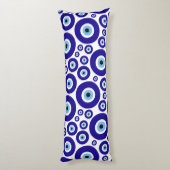 Evil Eye Pattern, Greek Eye, Turkish Eye, Nazar Seitenschläferkissen (Rückseite (Vertikal))