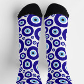 Evil Eye Pattern, Greek Eye, Turkish Eye, Nazar Socken (Oben)