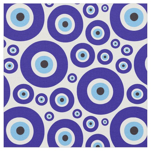 Evil Eye Pattern, Greek Eye, Turkish Eye, Nazar Stoff (Nahaufnahme)