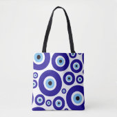 Evil Eye Pattern, Greek Eye, Turkish Eye, Nazar Tasche (Vorderseite)