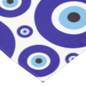 Evil Eye Pattern, Greek Eye, Turkish Eye, Nazar Tischdecke (Schrägansicht)