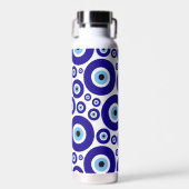 Evil Eye Pattern, Greek Eye, Turkish Eye, Nazar Trinkflasche (Vorne)