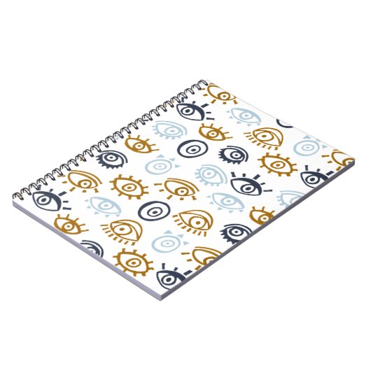 Evil Eye Pattern Notizblock (Linke Seite)