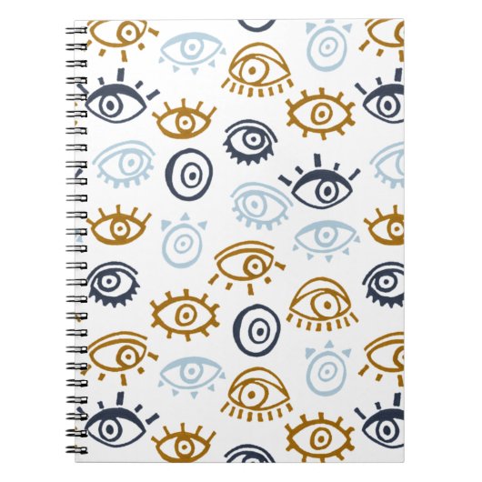 Evil Eye Pattern Notizblock (Vorderseite)