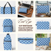 Evil Eye Pattern Print Cut Sew Bag Zubehörtasche