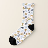 Evil Eye Pattern Socken (Links - Außen)
