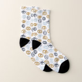 Evil Eye Pattern Socken (Paar)