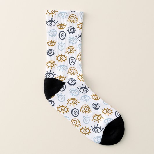 Evil Eye Pattern Socken (Links - Innen)