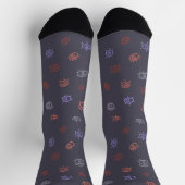 Evil Eye Pattern Socks Socken (Oben)