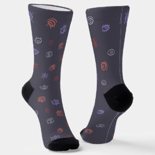 Evil Eye Pattern Socks Socken