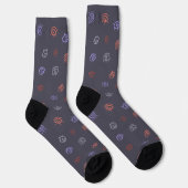 Evil Eye Pattern Socks Socken (Rechts)
