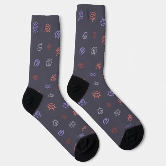 Evil Eye Pattern Socks Socken (Rechts)