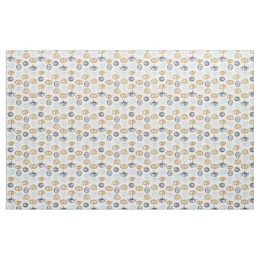 Evil Eye Pattern Stoff (Fat Quarter (45,7 x 55,9 cm))