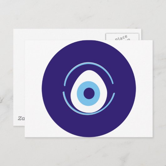 Evil Eye Postkarte (Vorne/Hinten)