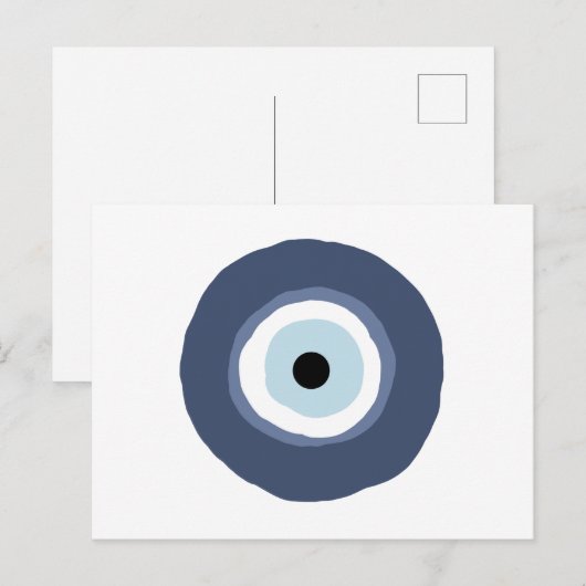 Evil Eye Postkarte (Vorne/Hinten)