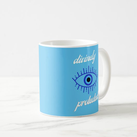 Evil Eye Protect Coffee Tasse (VorderseiteRechts)