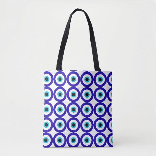 Evil Eye Protection All-Over Pattern Tote bag Tasche (Vorderseite)