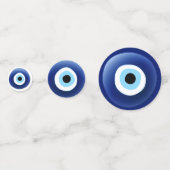 Evil Eye Protection Mediterranean Lucky Charm Konfetti (Rückseiten)