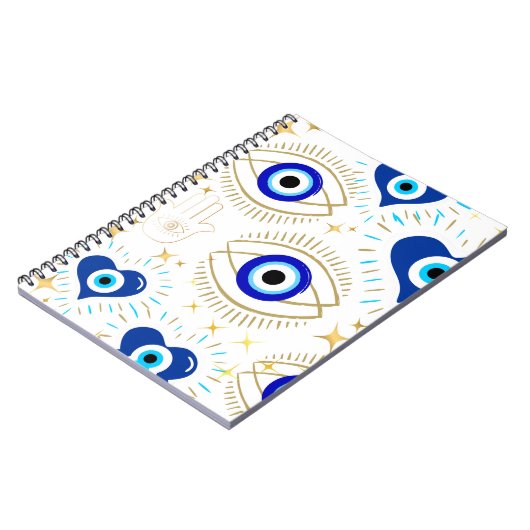EVIL EYE PROTECTION NOTEBOOK NOTIZBLOCK (Linke Seite)