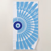 Evil Eye Protection Spiral Summer Strandtuch (Vorderseite)