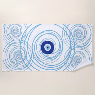 Evil Eye Protection Spiral Summer Strandtuch
