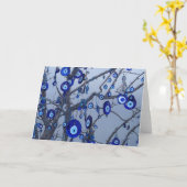 Evil Eye Protection Tree Pagan Wiccan Gruß Karte (Gelbe Blume)